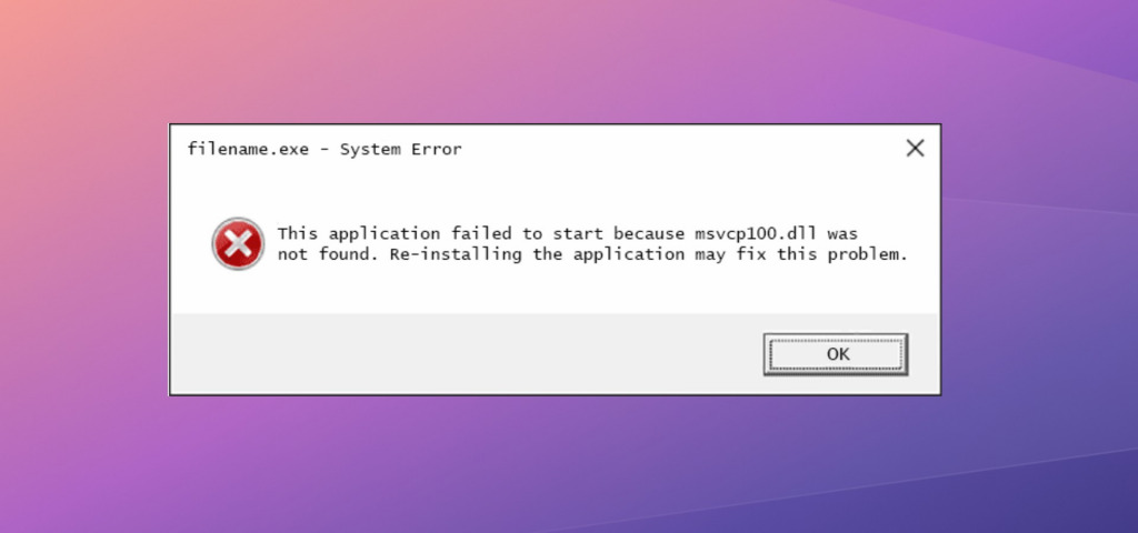 msvcp100.dll was not found