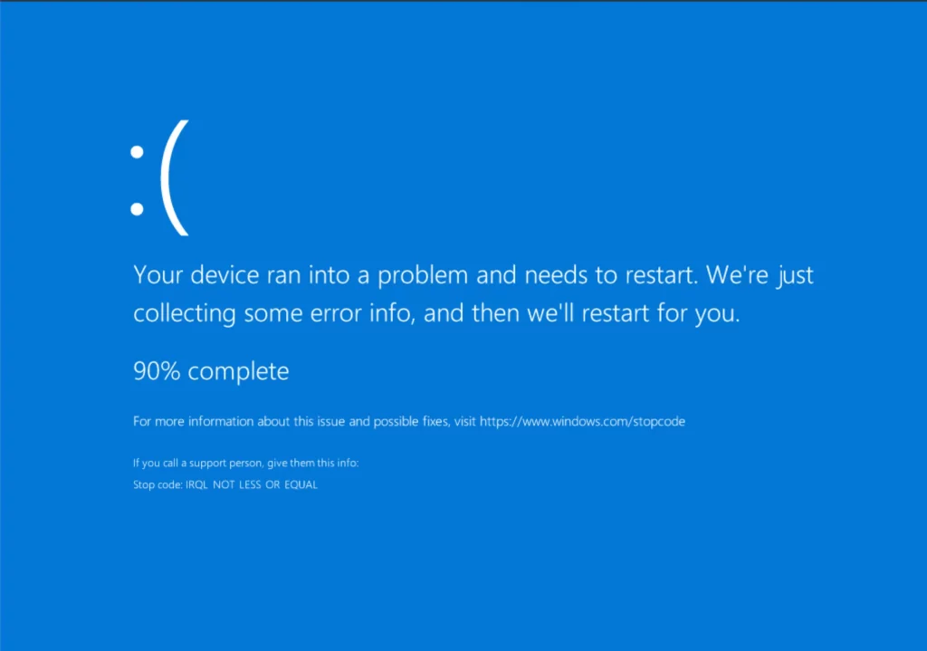 windows 11 blue screen on startup fix