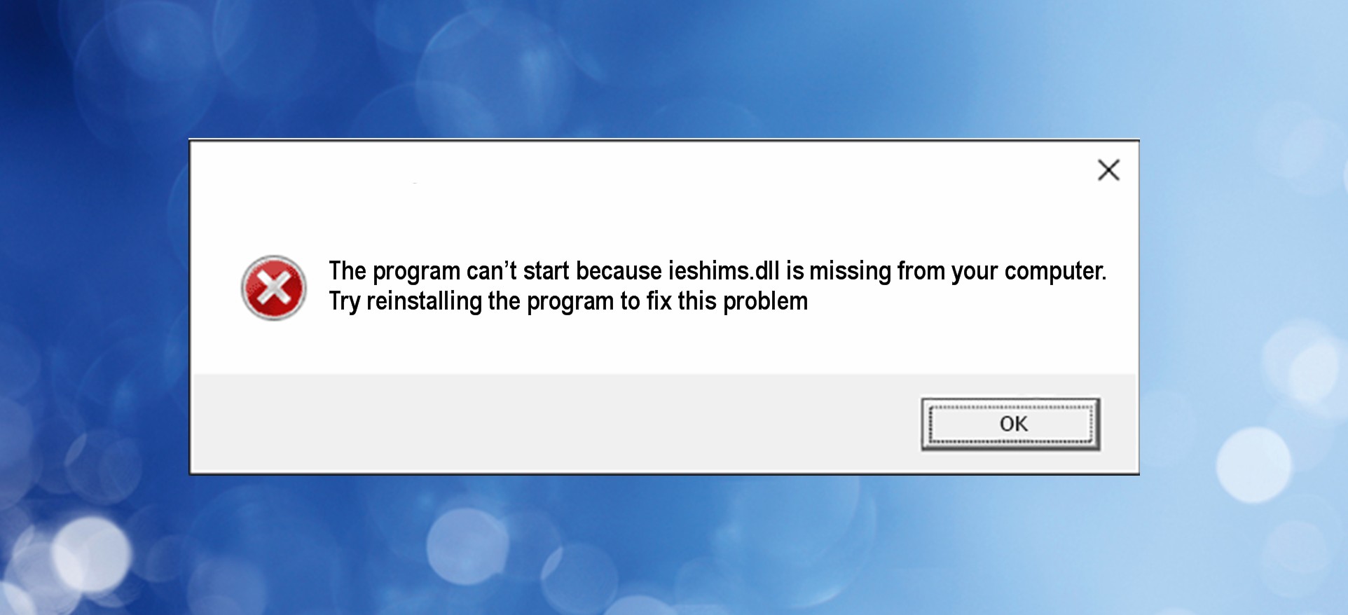 Ieshims Quickly Fix the IEshims.dll is missing Error on Windows