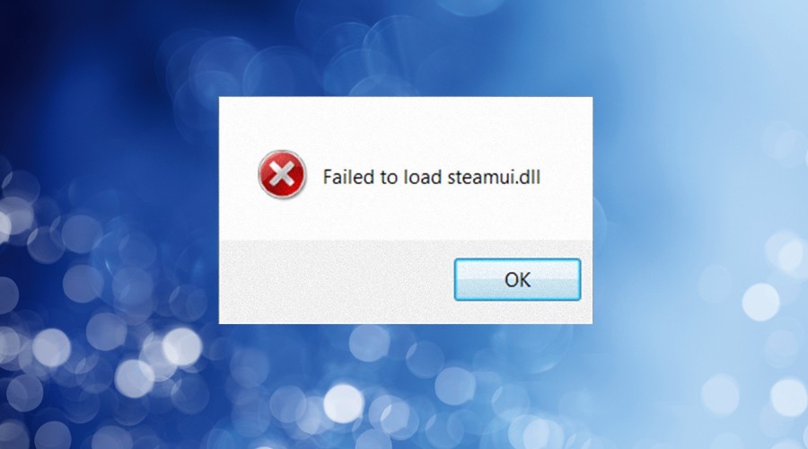 failed to load steamui.dll