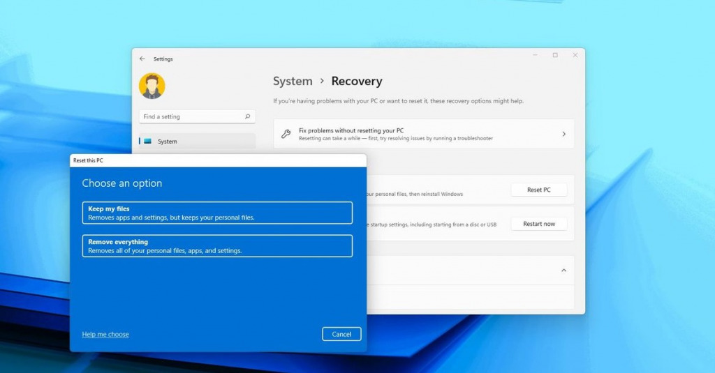 reset windows keep files:DLL Unable to Load Error