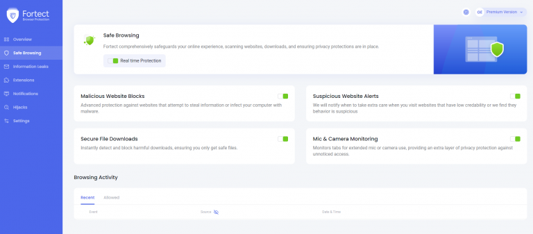 Understanding Real-Time Protection with Fortect Chrome Browsing ...