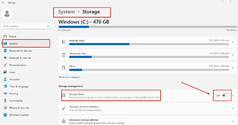 storage: How to Free up Disk Space in Windows 10/11