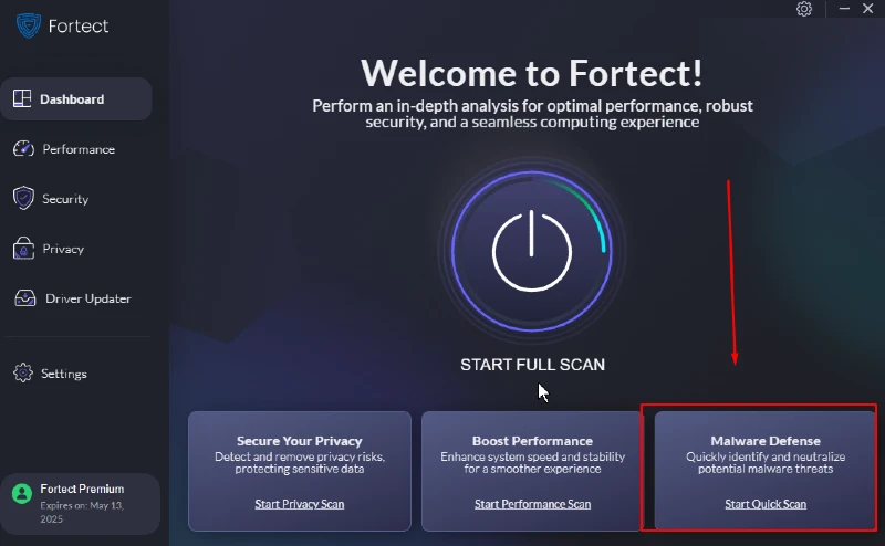 Insufficient Disk Space on Windows: fortect malware defense
