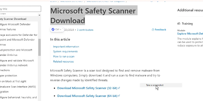 microsoft safety scanner