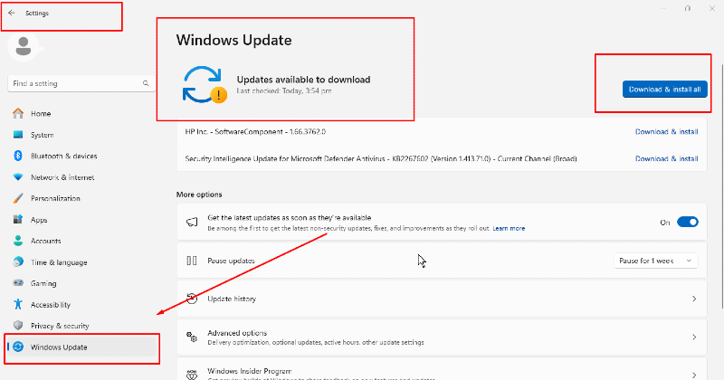 windows update: Teams Unknown User"