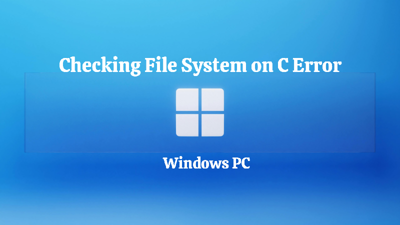 checking file system on C