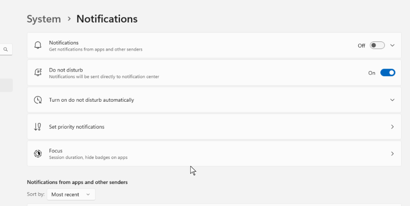 turn off system notification_ High CPU Usage on Windows