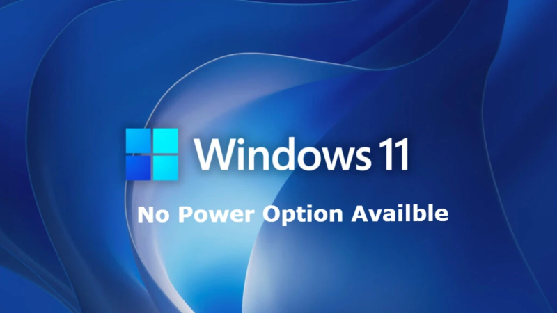 No Power Options Available on Windows 11