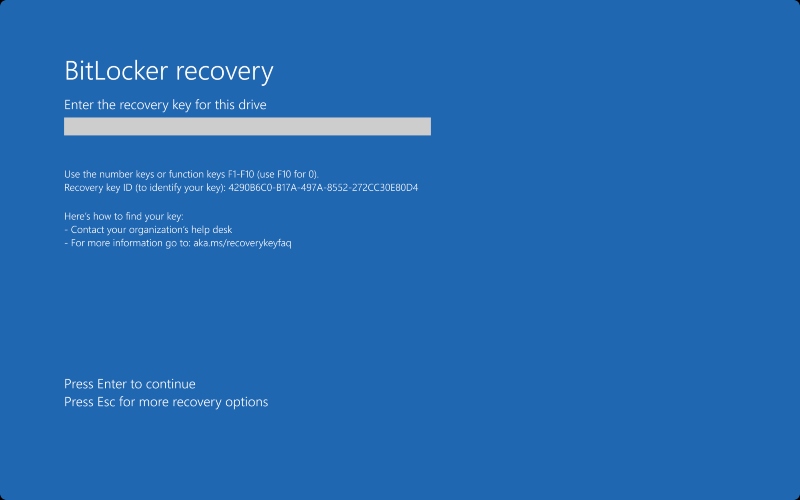 Windows 11 Update BitLocker Error