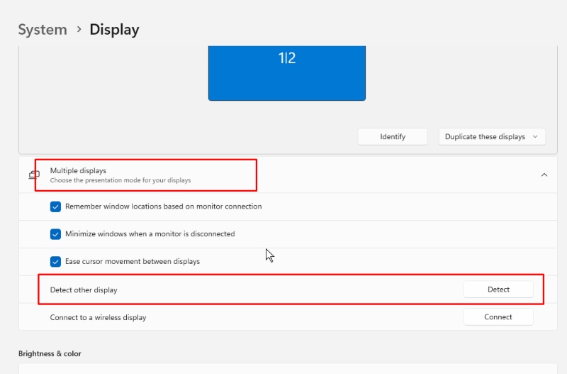 detect-multiple-display: Windows 11 Not Detecting Your Second Monitor