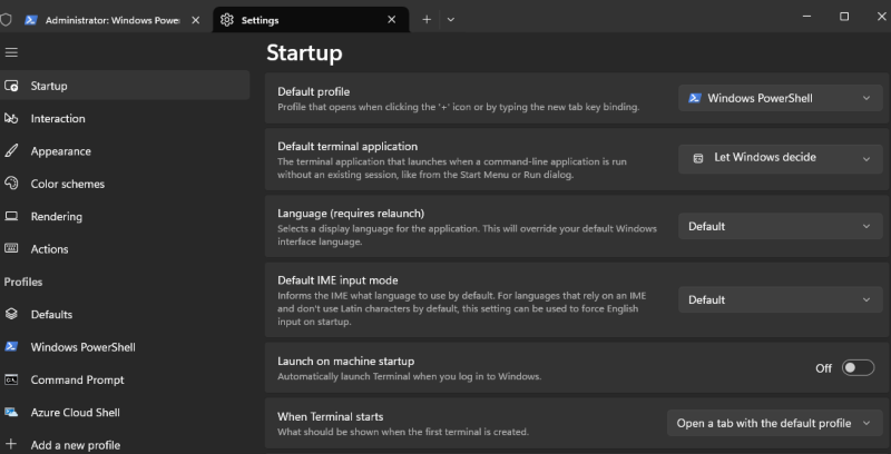 windows terminal settings: Customize Windows 11 Terminal