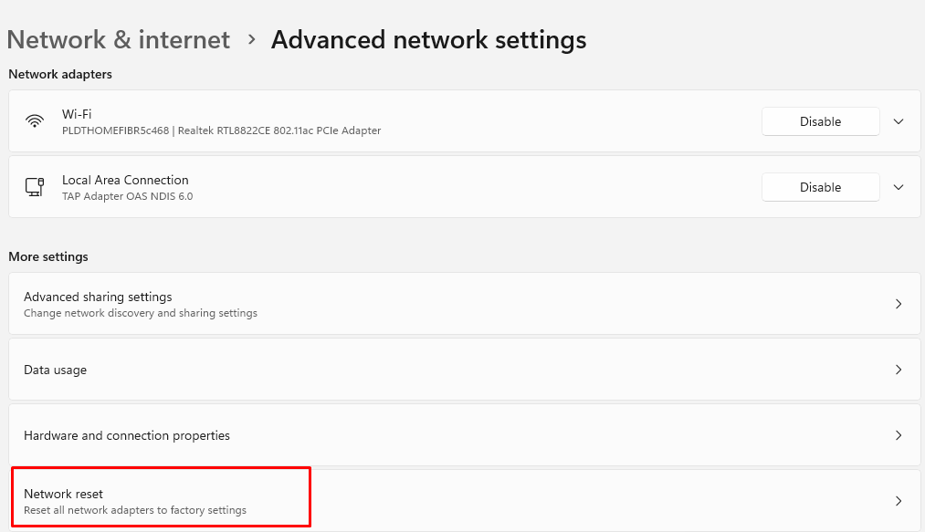 network reset: Windows Says ‘No Internet’ But You’re Connected