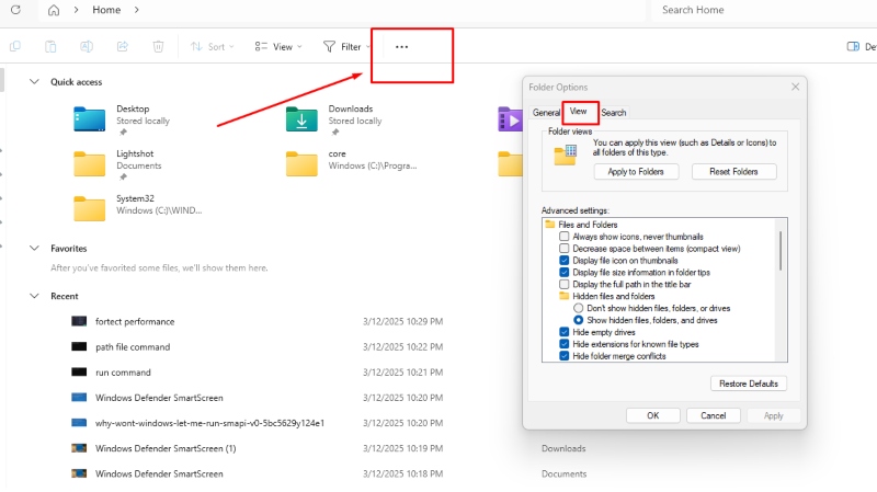 disable display file icon on thumbnails: Rename a File Error