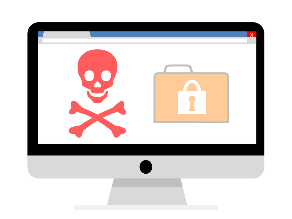 Malware alert on computer screen: Malicious Fonts & Previews