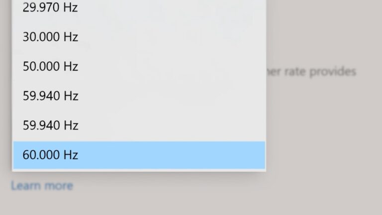 Monitor refresh rate: Screen Flickers