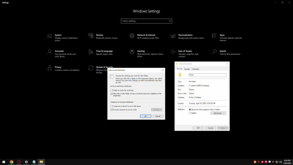 encrypting file system: Encrypt Sensitive Files