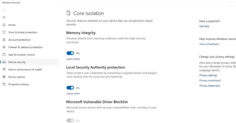 core isolation: Firmware-Level Attacks