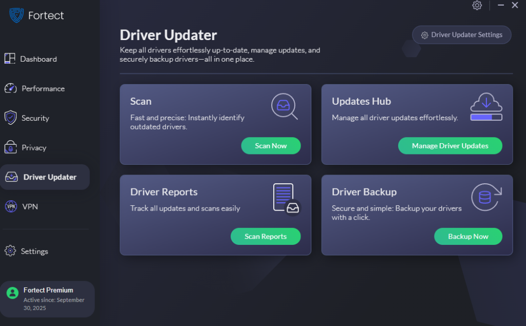 fortect driver updater new