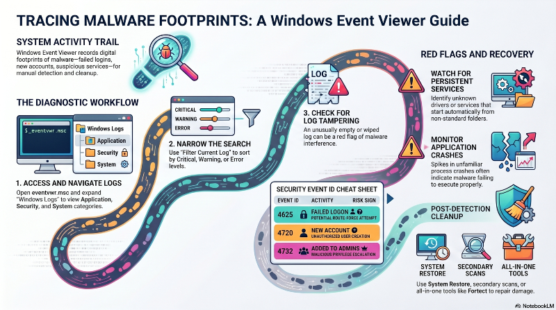 event viewer malware